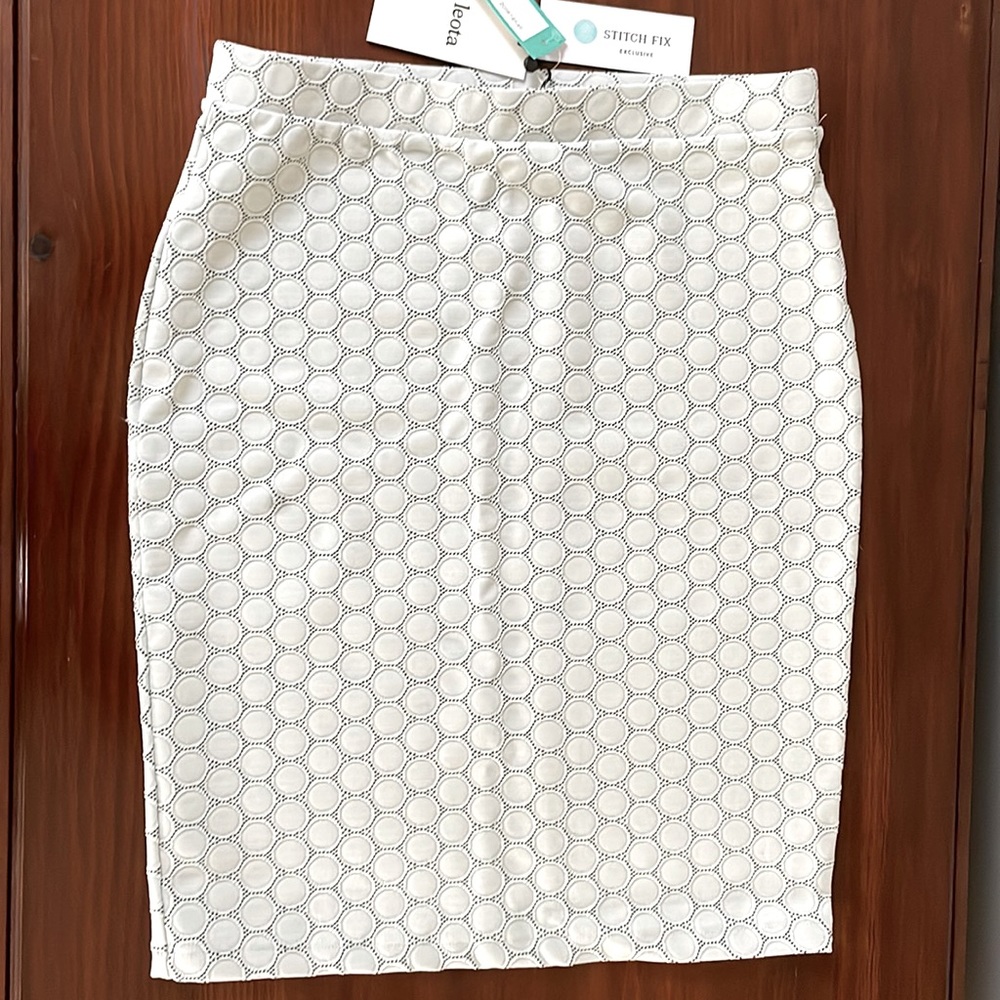 Leota Dot Print Pencil Skirt